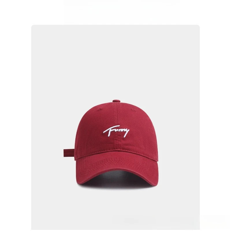 Women's Korean Embroidered Baseball Cap | Sun Protection Hat