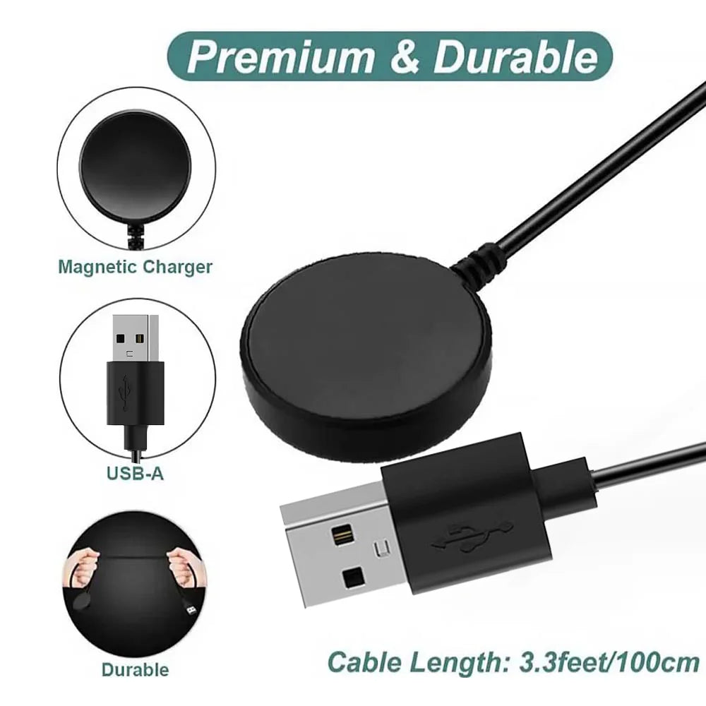 For Samsung Galaxy Watch 8/7/6 Classic/5/5 Pro/4 Classic Charger USB-C Type C Charger Smart Watch Charger Replacement Charger Peaceful Pleasures Health and Wellness