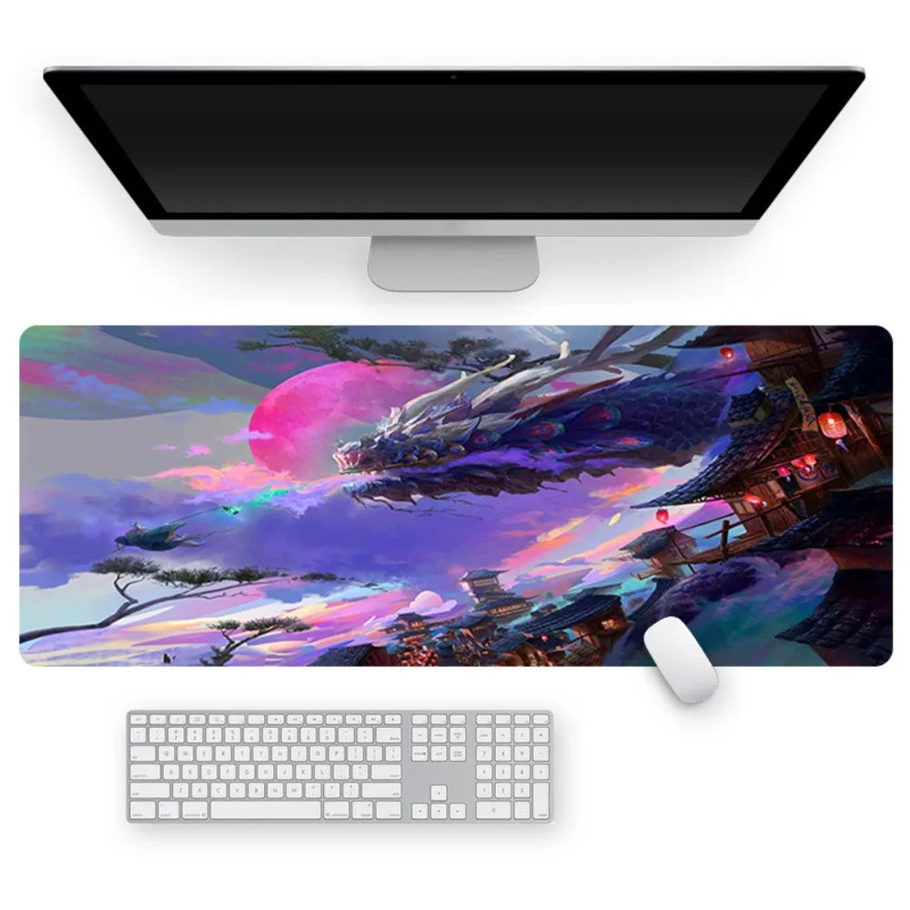 Large Gaming Mouse Pad – Stitched Edge Non-Slip Desk Mat