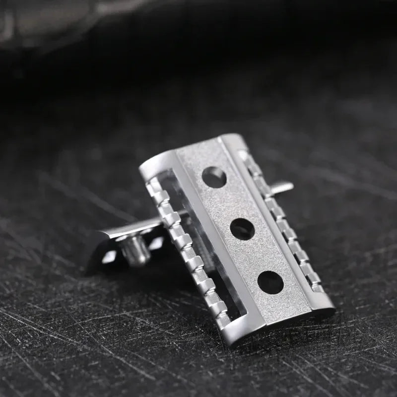 2026 YAQI Inkwell Stainless Steel Men's Shaving Razor Holder - Sleek Design Male Grooming Accessory Peaceful Pleasures Health and Wellness