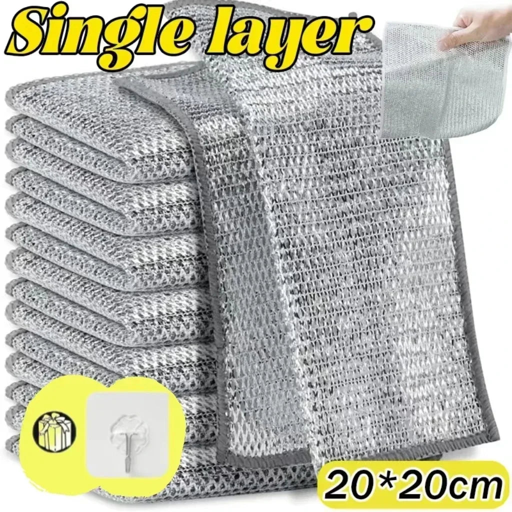 Magic Steel Wire Kitchen Cleaning Cloths 1–20 Pack