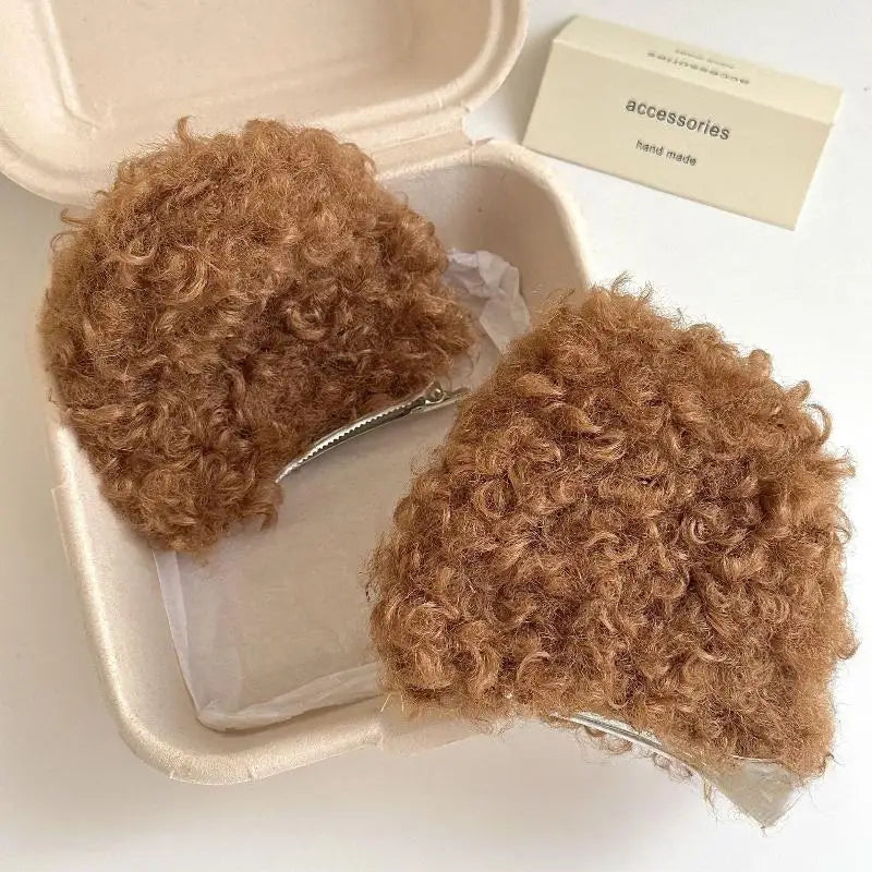Soft Plush Dog Ear Hair Clips – Kawaii Girls Side Clips