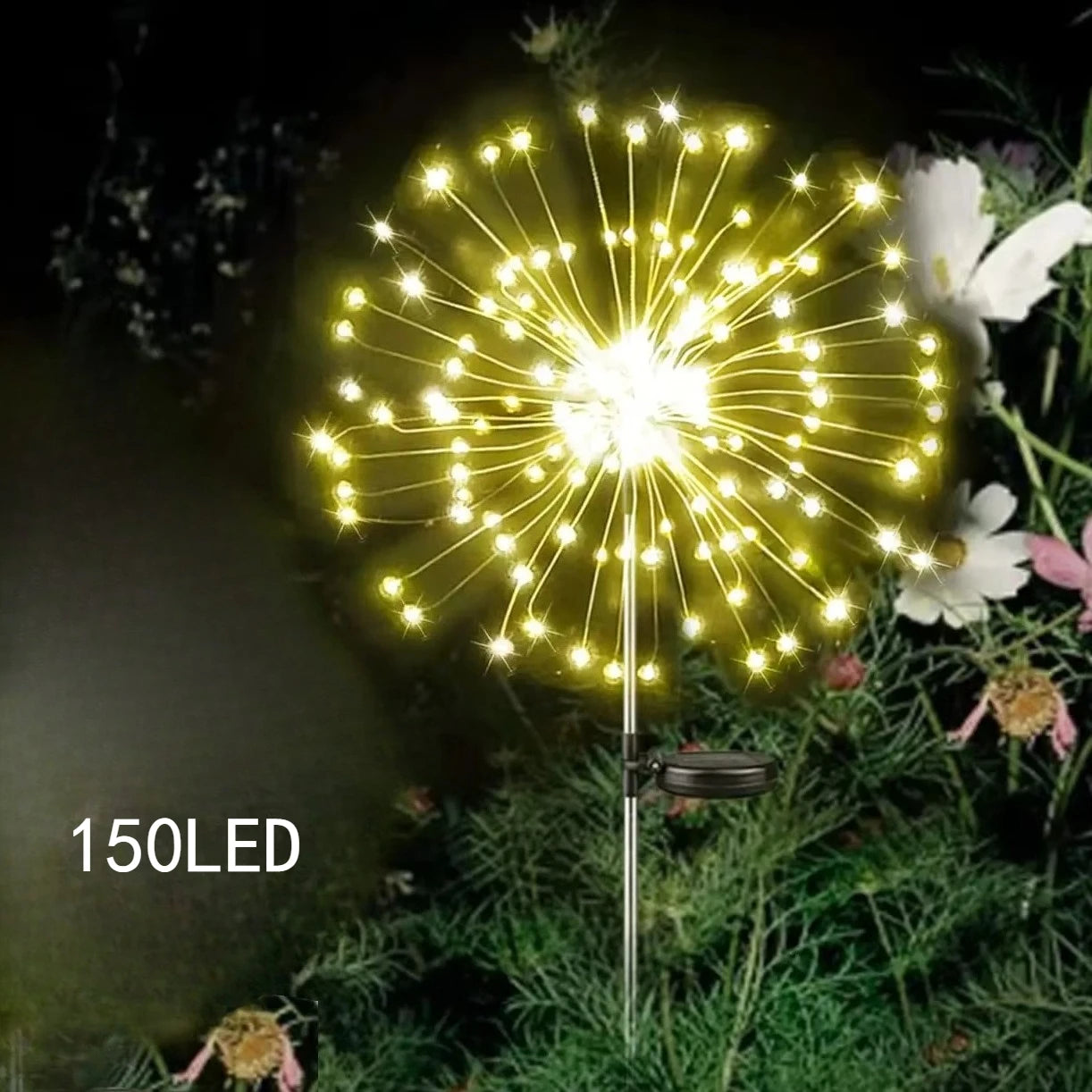 Solar LED Firework Fairy Lights | Outdoor Waterproof Garden Decor