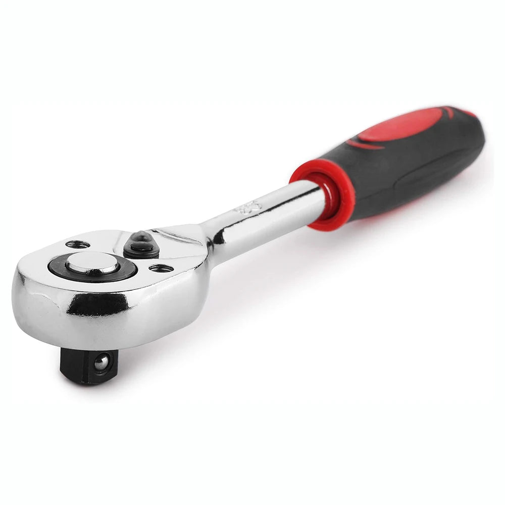 New 1/4 1/2 3/8 Inch Ratchet Wrench 24 Tooth Drive Ratchet Socket Wrench Tool Multi-funtion DIY Hand Tool Ratchet Handle Wrench Peaceful Pleasures Health and Wellness
