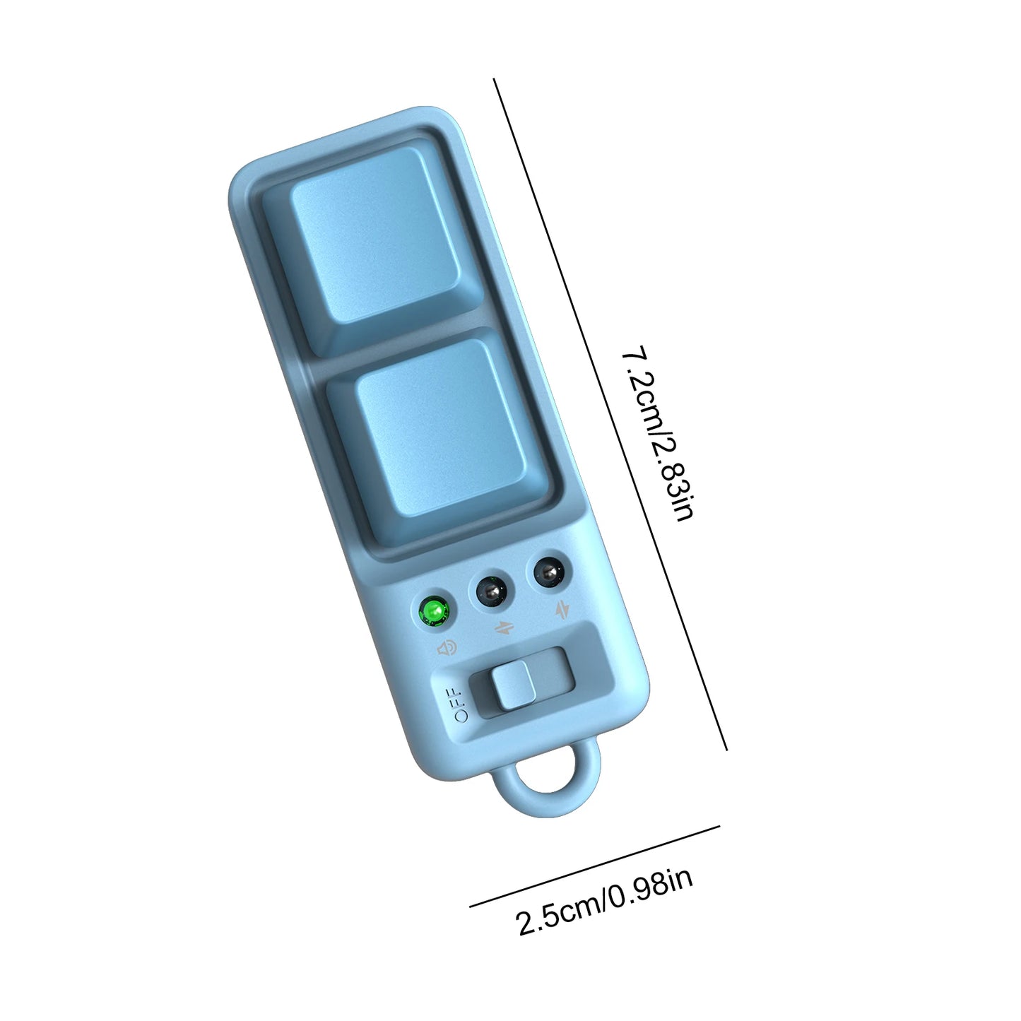 Bluetooth Fingertip Remote – TikTok Scroll, eBook & Camera Peaceful Pleasures Health and Wellness Blue