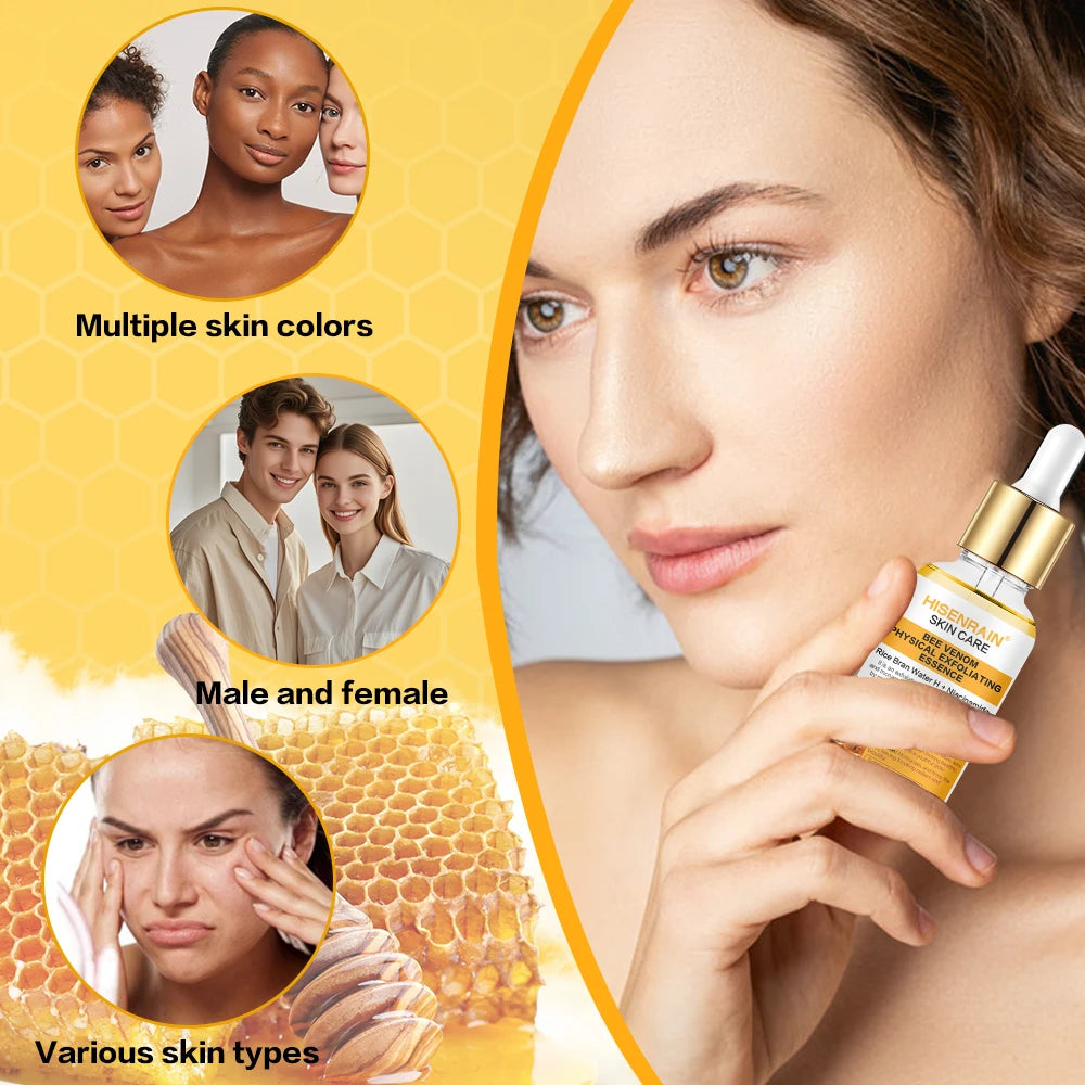 HISENRAIN Honey Niacinamide & Peptide Exfoliating Serum - Gentle Physical Face Scrub for Brightening, Hydrates & Smooths Skin. Peaceful Pleasures Health and Wellness