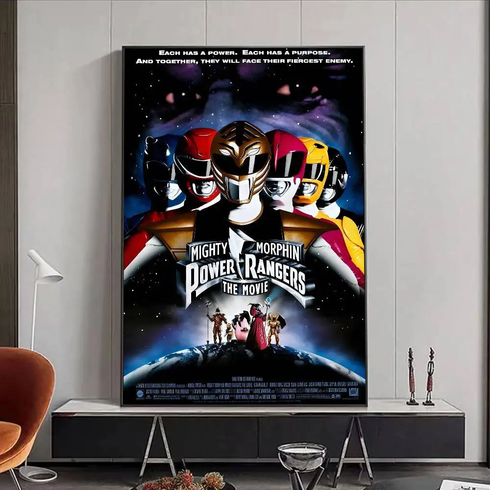 TV M-Mighty Morphin Power Rangers Poster HD art poster for home living room bar office decoration sticky, waterproof Peaceful Pleasures Health and Wellness