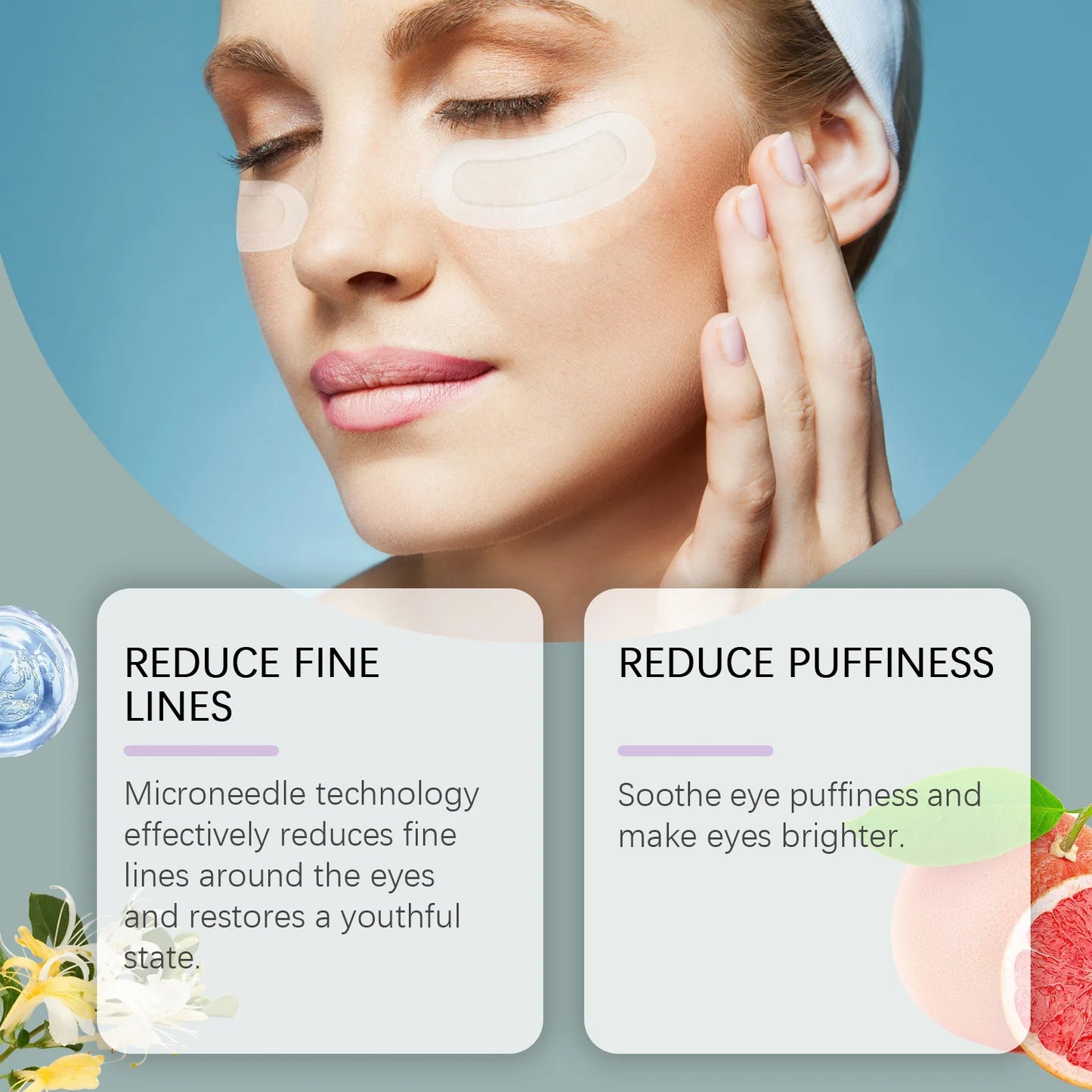 Microneedle Eye Patches – Hyaluronic Acid, Dark Circles & Wrinkles Peaceful Pleasures Health and Wellness