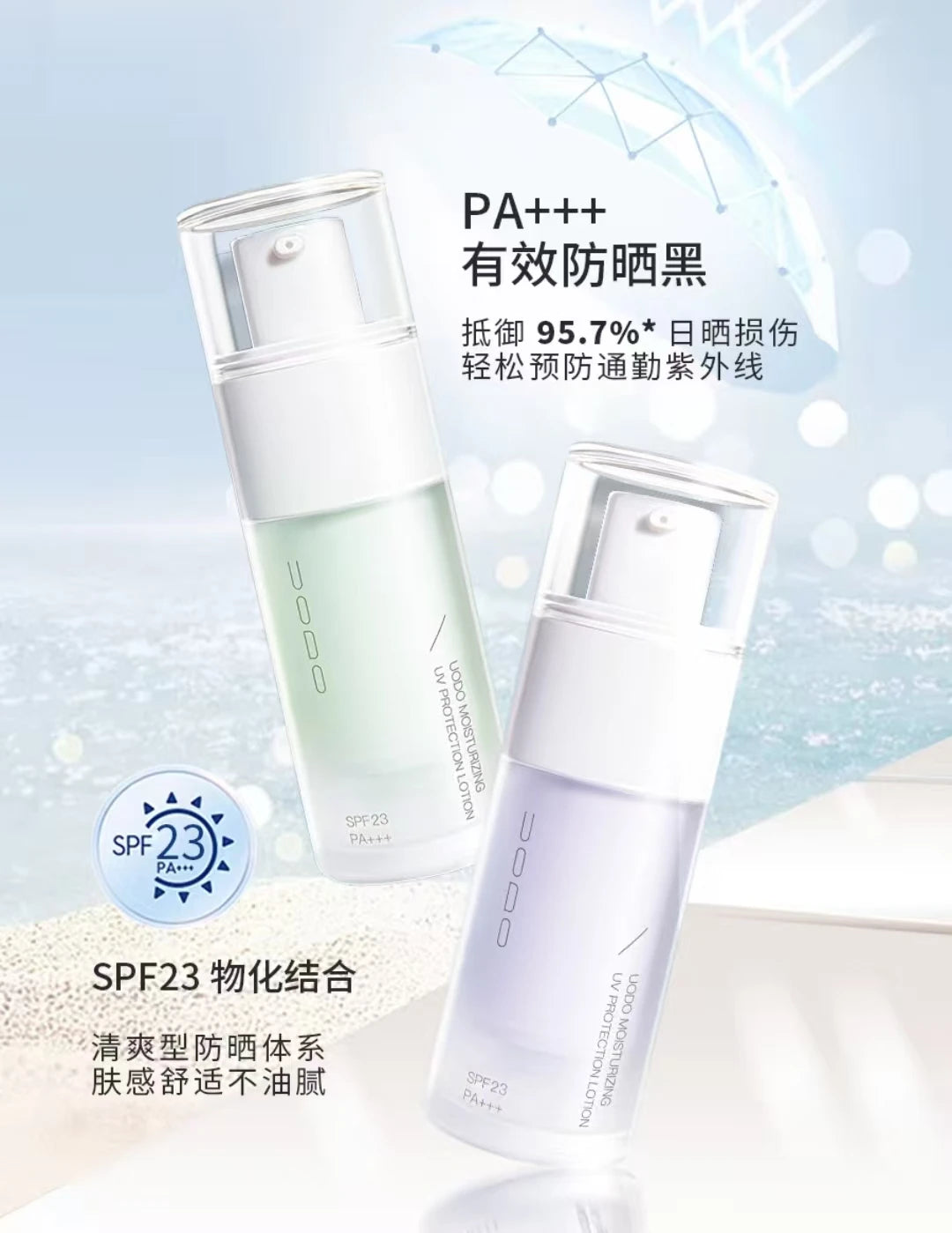 UODO Sunscreen Primer Lotion for UV Protection and Skin Brightening Peaceful Pleasures Health and Wellness