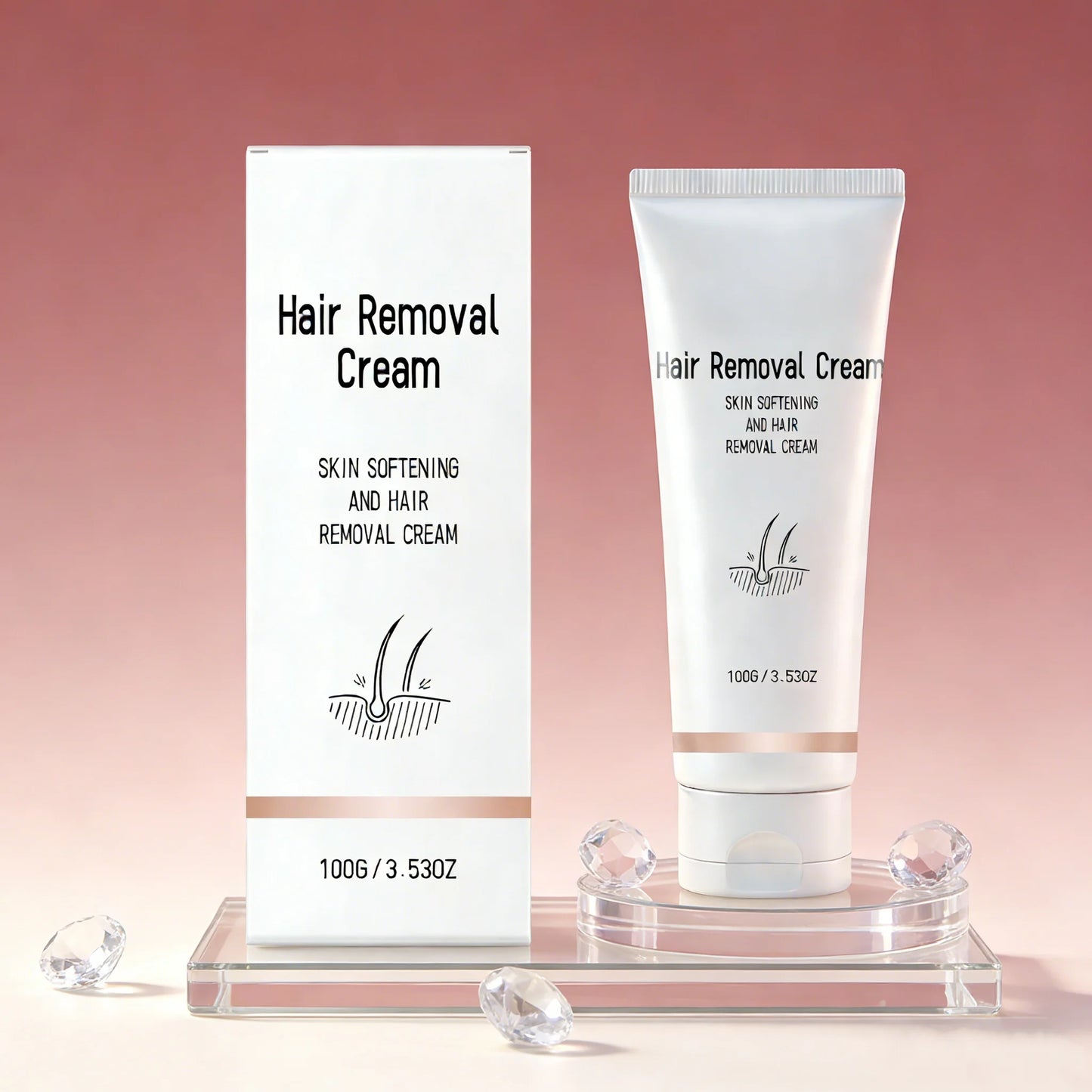Painless Hair Removal Cream for Sensitive Skin | Body & Private Areas