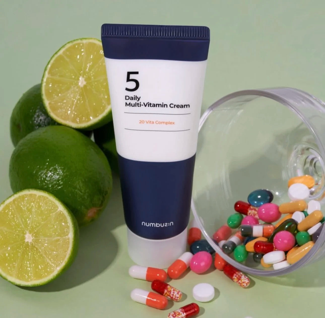 Numbuzin No.5 Daily Multi-Vitamin Cream 60ml Hydrating Nourish Rejuvenating Skincare Original Improve Skin 20 Vita Complex Cream Peaceful Pleasures Health and Wellness