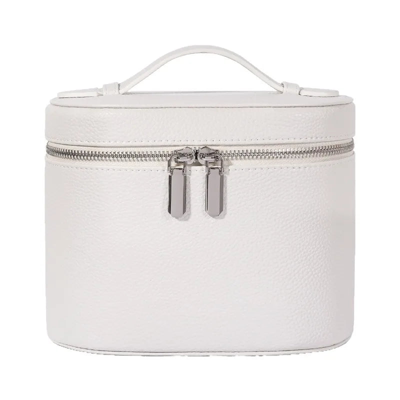 2026 Portable Cosmetic Bag Organizer Large Capacity PU Travel Toiletry Makeup Case with Zipper Handle for Storage Cosmetics box Peaceful Pleasures Health and Wellness