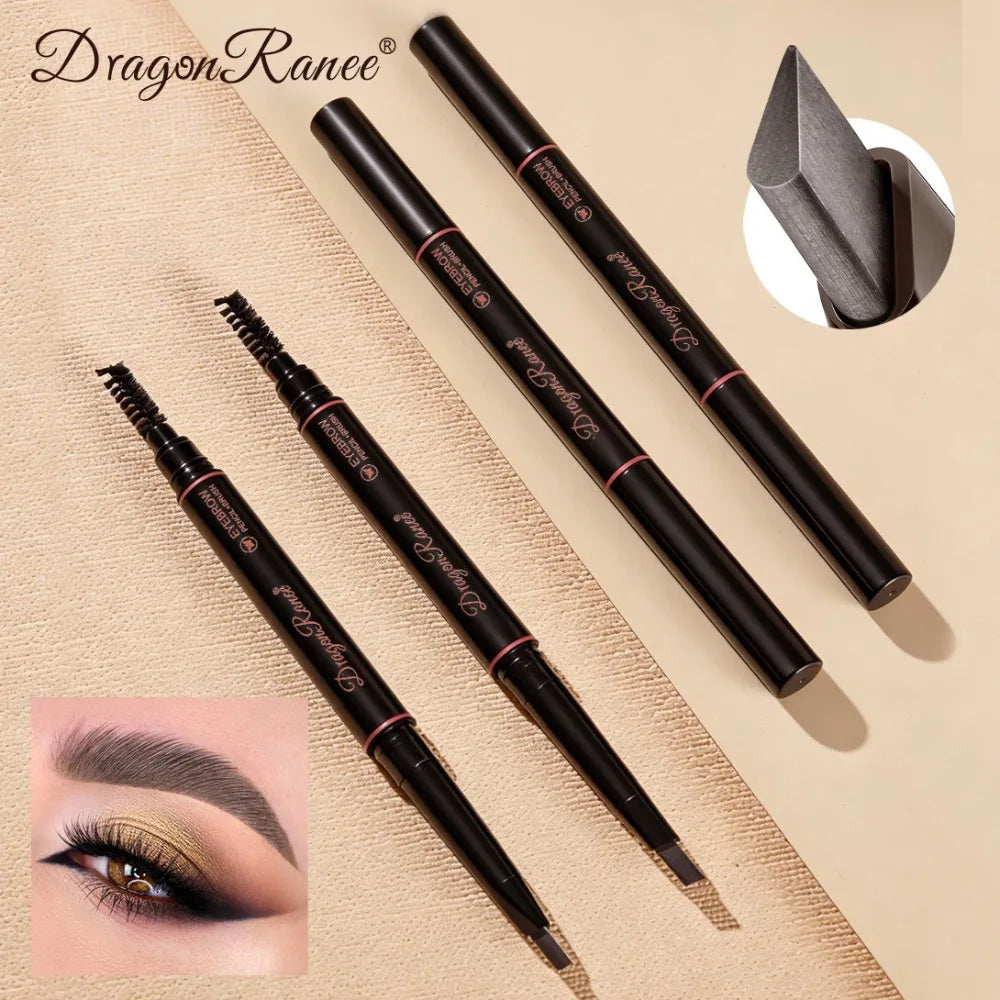 2-in-1 Waterproof Eyebrow Pencil with Spoolie Brush | All Day