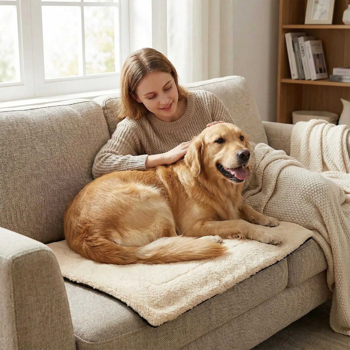 Self-Warming Pet Bed | Washable Non-Slip Cat & Puppy Pad