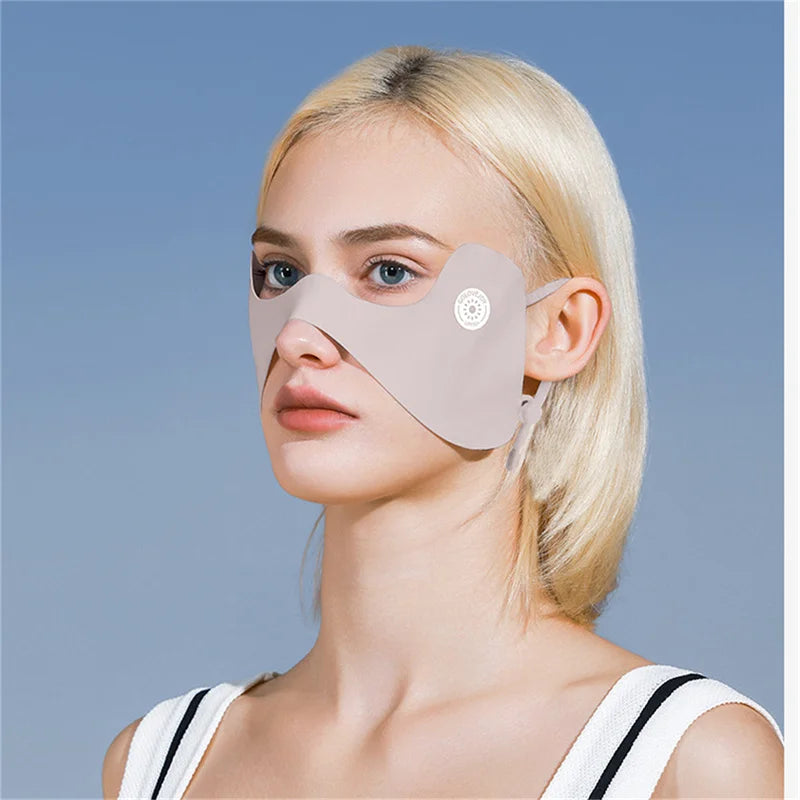 Summer Ice Silk Mask Sunscreen Veil for Outdoor Protection Peaceful Pleasures Health and Wellness