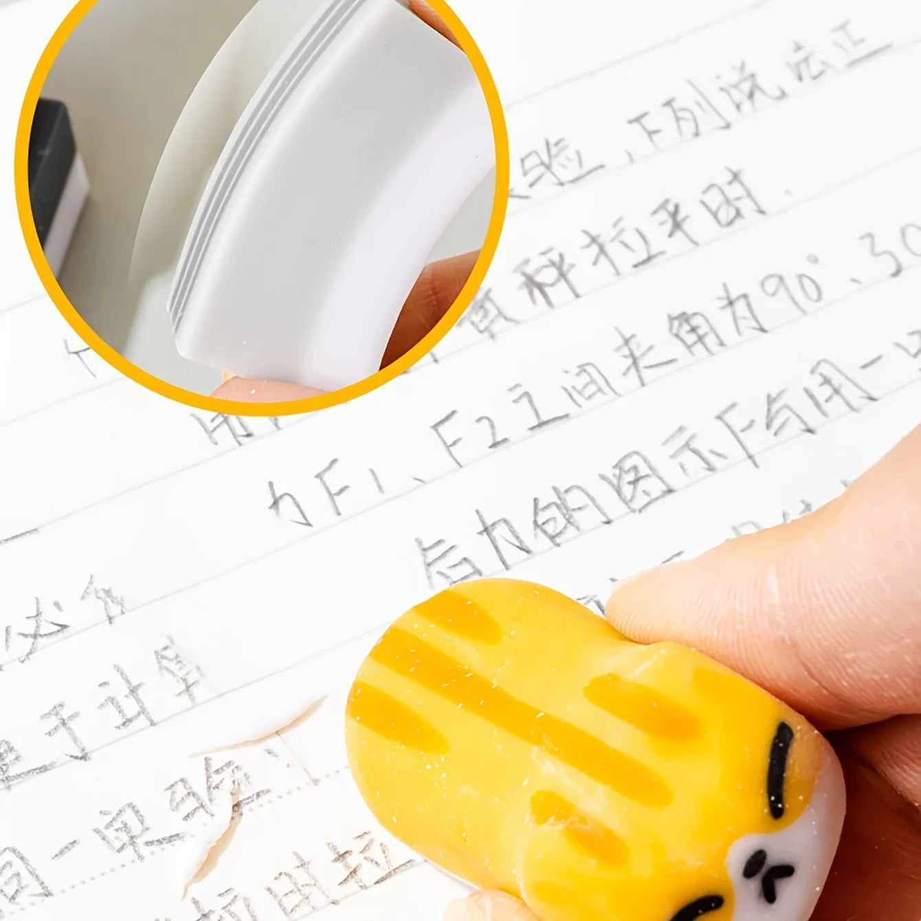 5-Piece Set of Randomly Assorted Animal-Patterned Rectangular Erasers, Super Cute Cat and Dog Erasers, Perfect for Pencils, Office Use, or as a Perfect Gift, Cartoon Fun Erasers Peaceful Pleasures Health and Wellness