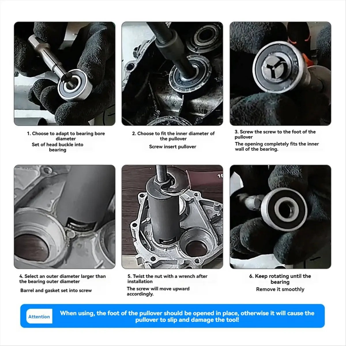 *ABDH Motorcycle Inner Bearing Removal Kit Inner Bearing Extractor Kit Motorcycle Box Removal Tool Bearing Removal Tool Peaceful Pleasures Health and Wellness