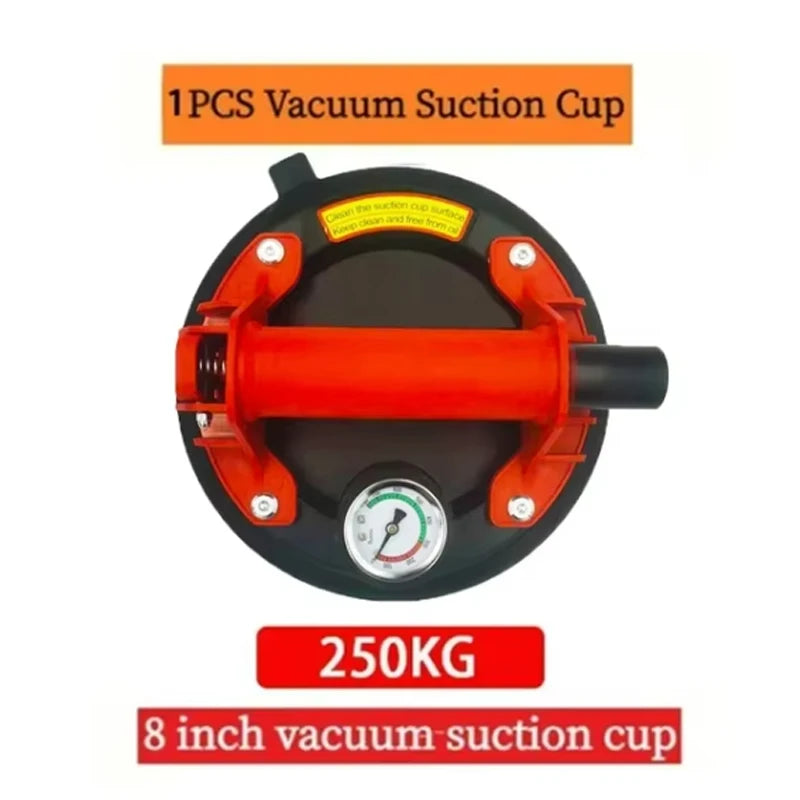 8 Inch 250KG Air Pump Vacuum Suction Cups Powerful Heavy-Duty Strong Hand Pump Sucker Lifted Magnets Handling Tools Peaceful Pleasures Health and Wellness 1pc