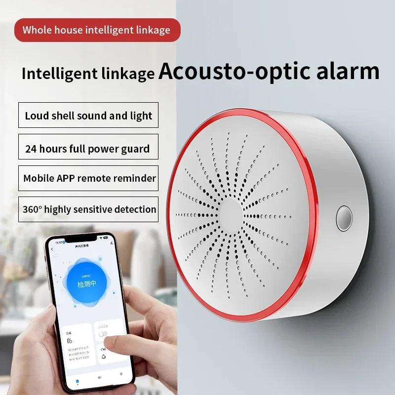 Tuya WiFi Zigbee Smart Siren Alarm 100dB – Alexa Compatible