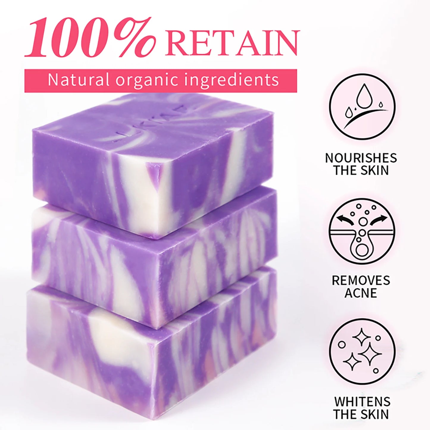 AILKE Lavender Brightening Soap Bar | Niacinamide & Glutathione 150g