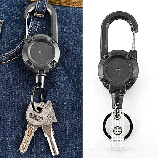 Retractable Metal Keychain Badge Reel & ID Card Holder Retractable Keychain Oasis Select