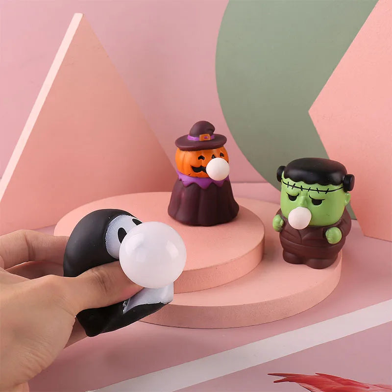 Halloween Pumpkin Squeeze Fidget Toy – Sensory Bubble Toy