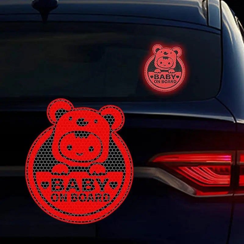 Koala Baby on Board Reflective Car Decal Stickers 3-Pack