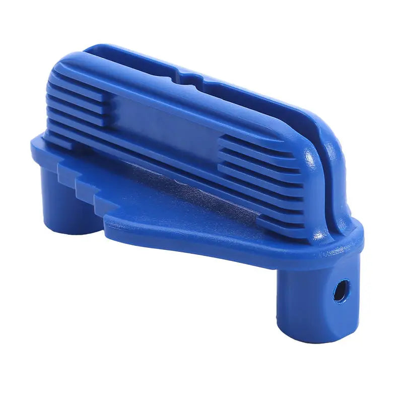 Center Finder Tool Woodworking Precision Wood Center Marker Scriber Tip Drilling Locator Guide for Dowels Holes Measuring Gauge Peaceful Pleasures Health and Wellness blue 1pc