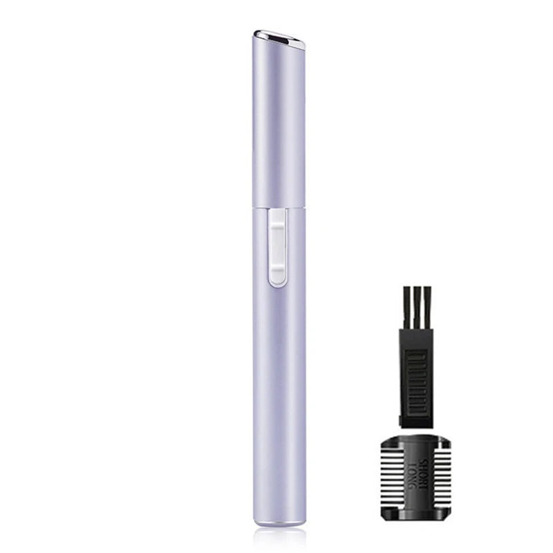 Electric Eyebrow Trimmer Mini Shaver Hair Remover Facial Shaver Hair Remover Facial And Neck Blur Lips Body Arms And Legs Peaceful Pleasures Health and Wellness 1pcs purple