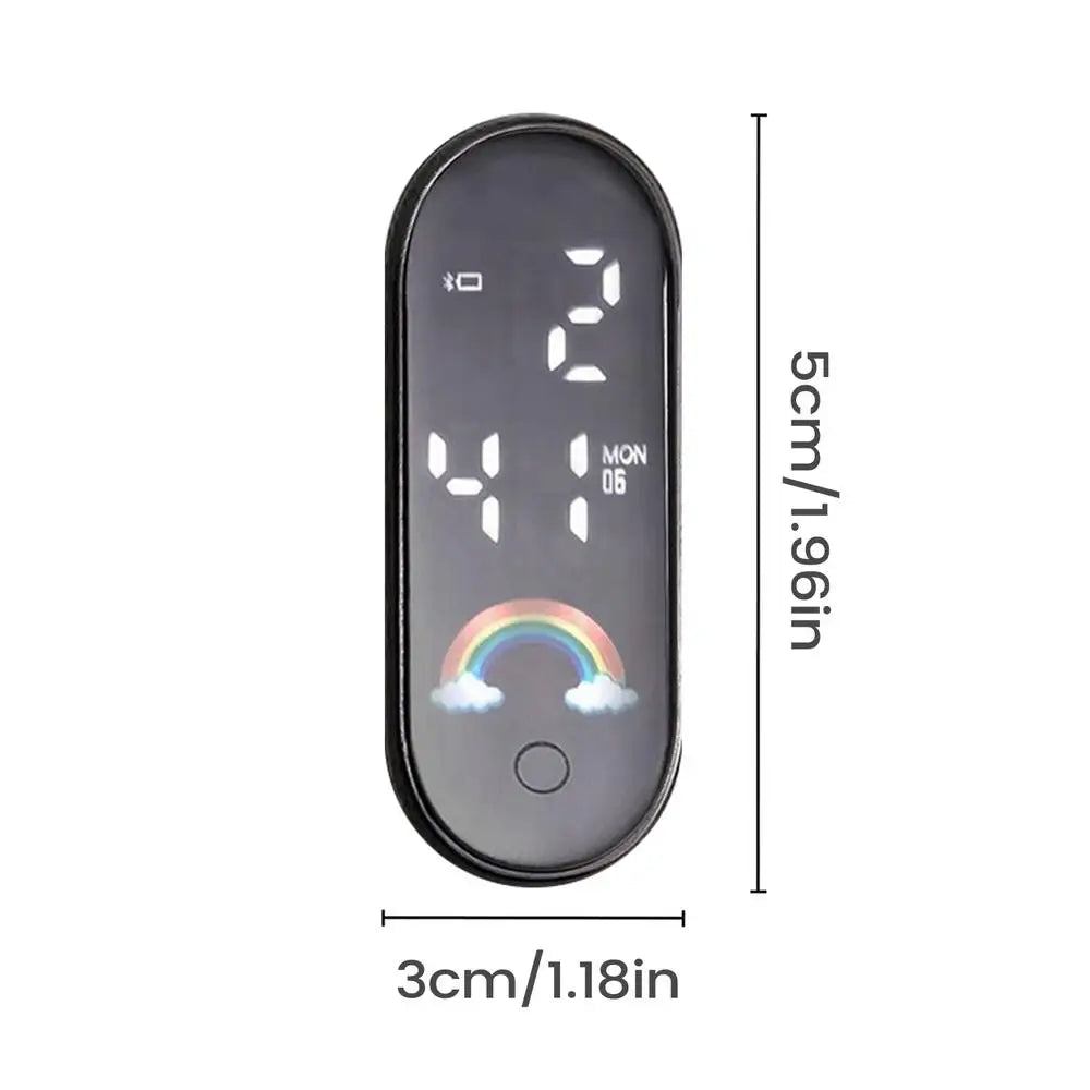 Mini Waterproof LED Digital Car Clock | Adhesive Dashboard Clock