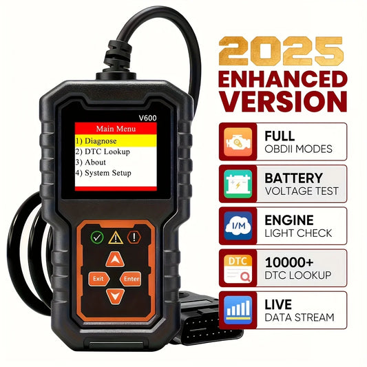 OBD2 Scanner Code Reader – Car Engine Diagnostic Tool 1996+ Peaceful Pleasures Health and Wellness black