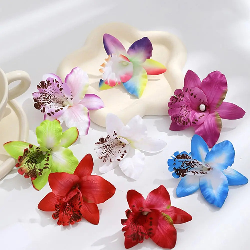 Artificial Silk Butterfly Orchid Flowers 10/20pcs | Wedding Decor