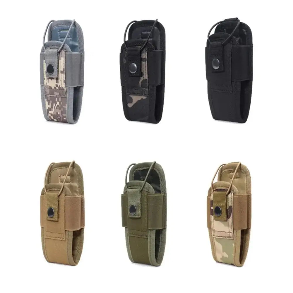 Outdoor Tactical Walkie Talkie Pouch for MOLLE, Multi-Functional Phone Bag Tactical Waist Bag Radio Protective Case Peaceful Pleasures Health and Wellness