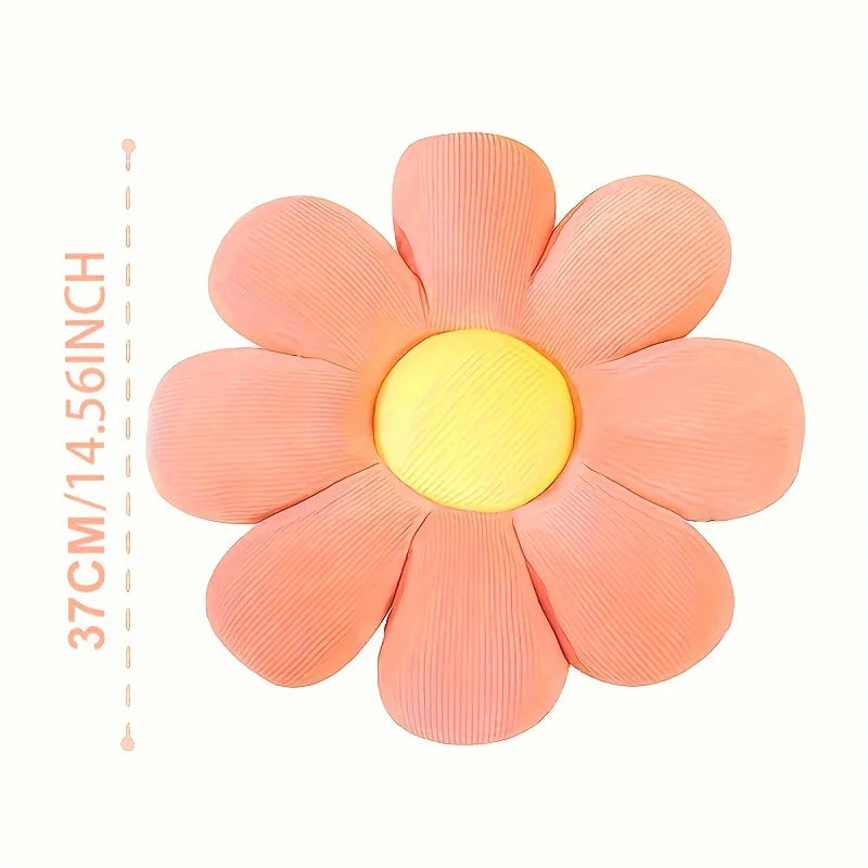 Sunflower Daisy Throw Pillow 40cm – Floral Cushion Gift
