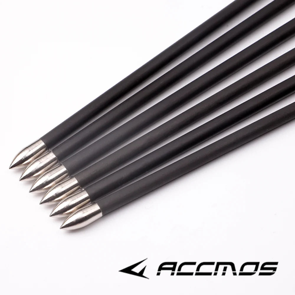 6 12 Arrow Pure Carbon ID4 Spine 300 1500 Shaft Bow Shooting Archery