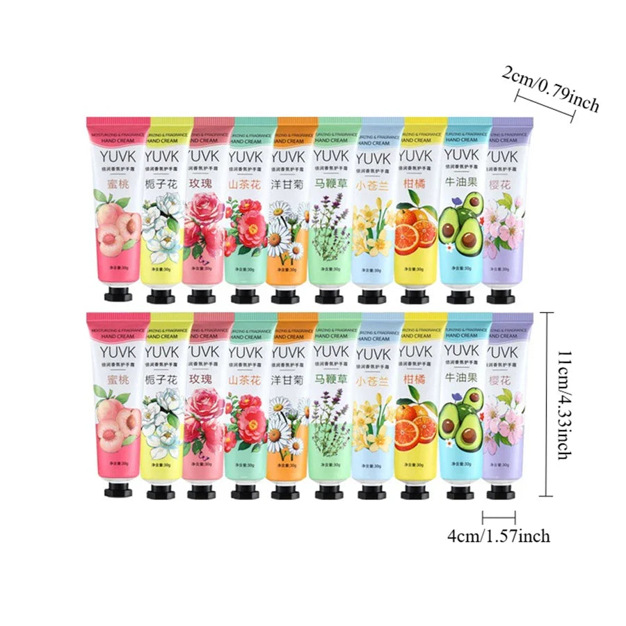20pc Fruit & Flower Hand Cream Gift Set – Deep Moisturizing