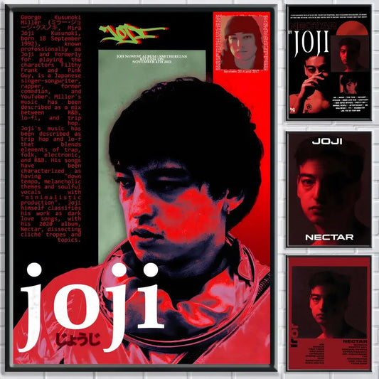 Singer J-Joji Poster HD Self Adhesive Waterproof Wall Art Ideal for Home Office Dorm Bedroom Great Gift Peaceful Pleasures Health and Wellness