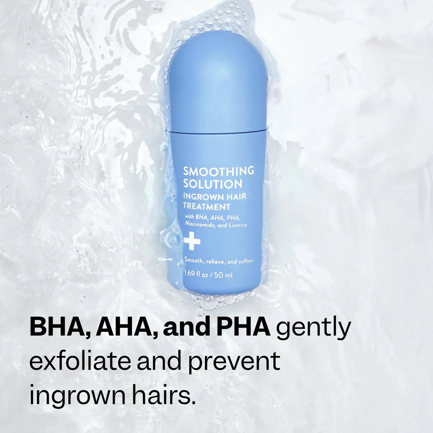 Smoothing Solution Hair Treatment (1.69 oz) - Smooth, Relieve, Soften Skin - 360 Roller - BHA, AHA, PHA, Niacinamide, Vegan Peaceful Pleasures Health and Wellness