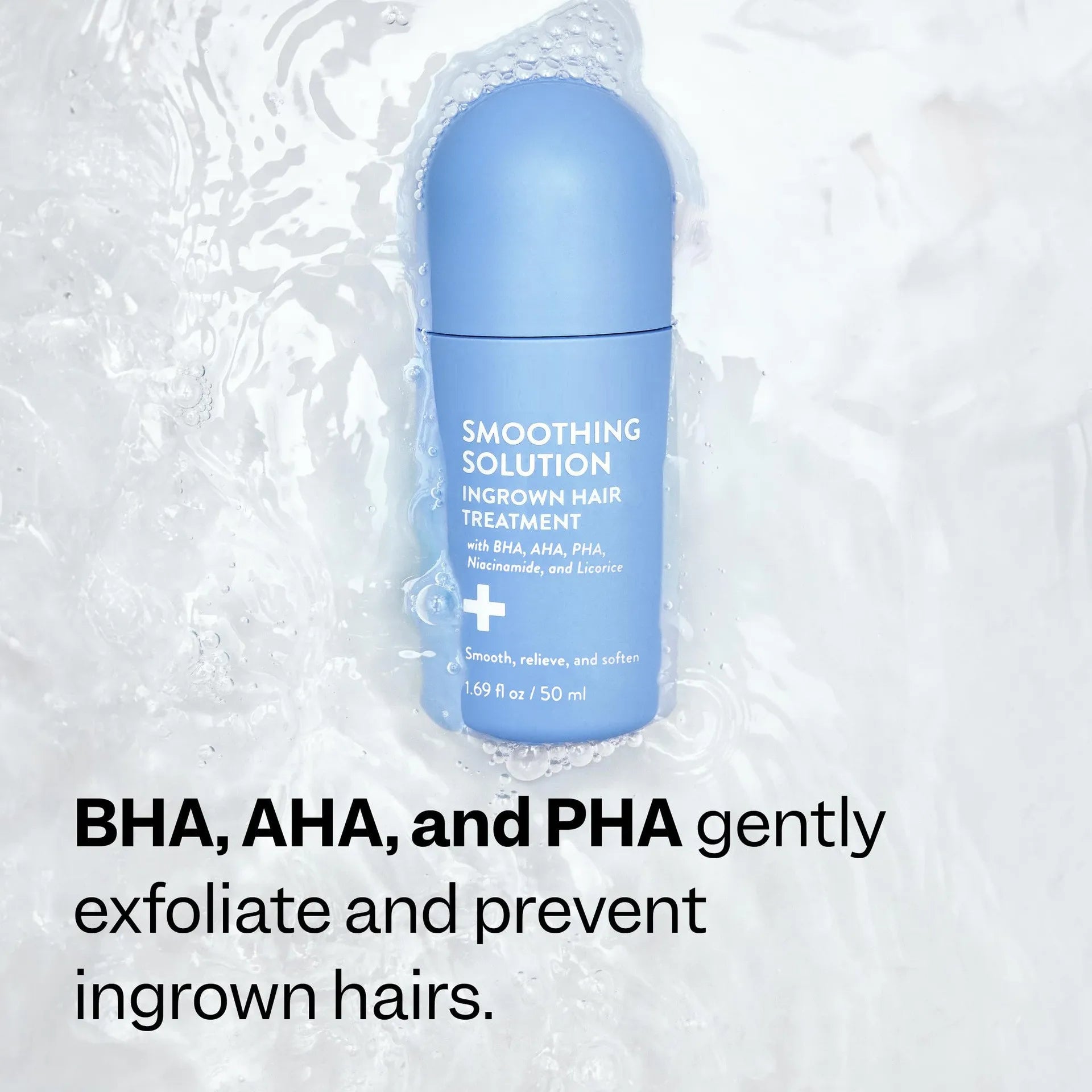 Smoothing Solution Hair Treatment (1.69 oz) - Smooth, Relieve, Soften Skin - 360 Roller - BHA, AHA, PHA, Niacinamide, Vegan Peaceful Pleasures Health and Wellness