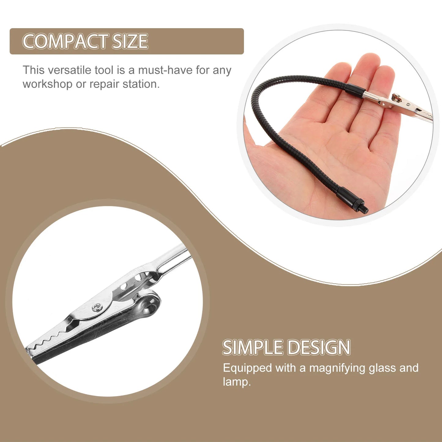 Soldering Clamp Magnetic Helping Hand Clamp Welding Adjustable Clamp Solder Fixture Welding Auxiliary Alligator Clips Clamp Peaceful Pleasures Health and Wellness