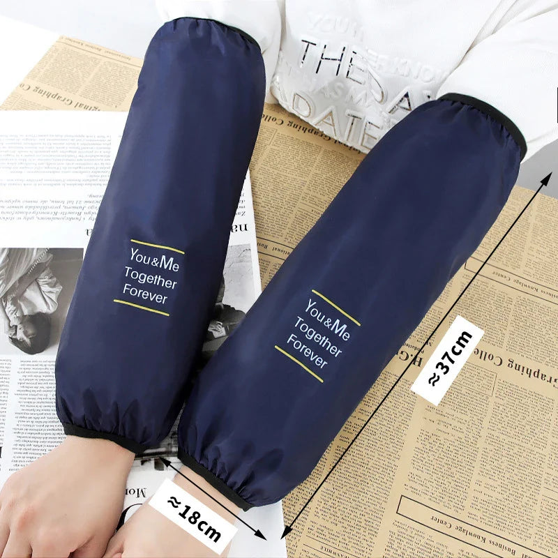 Waterproof PVC Arm Sleeves for Kitchen Cooking & Cleaning | 1 Pair