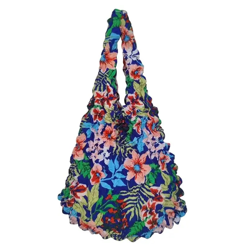 Foldable Pleated Stretch Shopping Bag | Large Capacity Tote