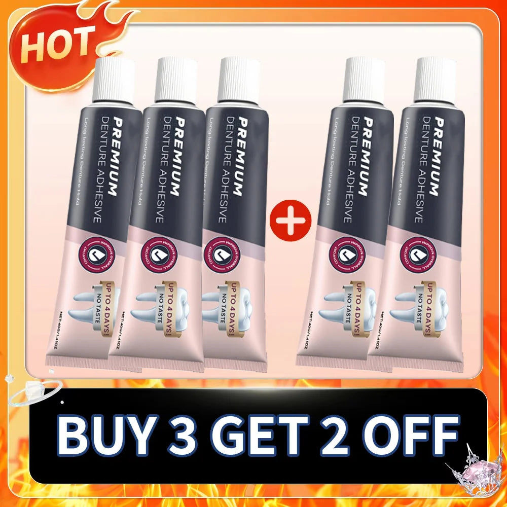 Comfort Denture Adhesives Glue Teeth Care Thermoplastic Denture Silicone Reline Kit Adhesive Cushion Friction Fixed Dentures. Peaceful Pleasures Health and Wellness Buy 3 Get 2 Free
