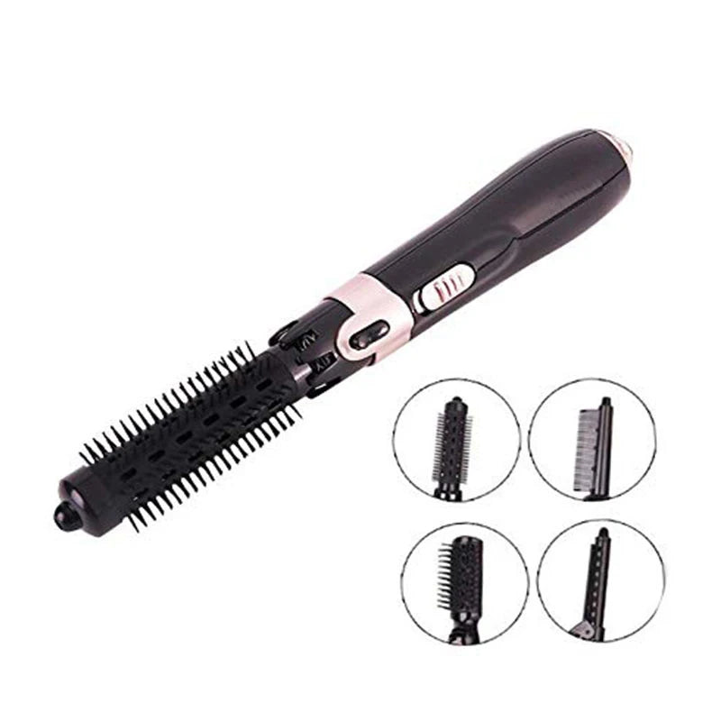 4-In-1 Hot Air Brush For Styling And Frizz Control Auto Rotating Curling Negative Ionic Curler Hair Dryer Brush Peaceful Pleasures Health and Wellness