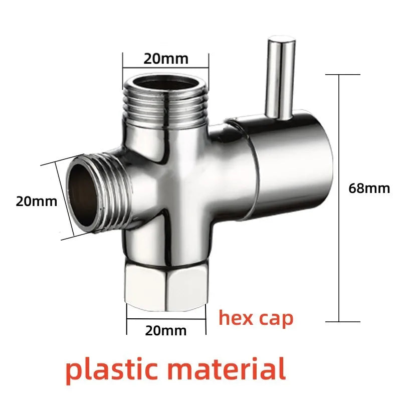 G1/2 3-Way Diverter Valve – Shower, Bidet & Sink T-Adapter