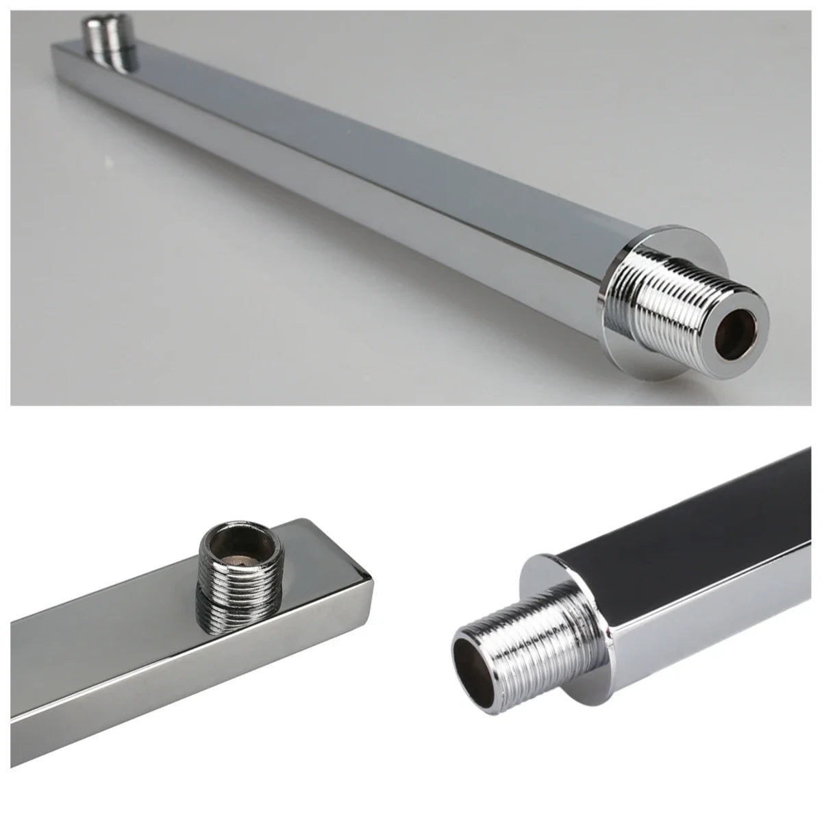 Shower Arm G1/2 Shower Arm Square Stainless Steel 30CM 40CM Wall Mounted Rain Shower Extension Arm Bathroom Accessories Peaceful Pleasures Health and Wellness