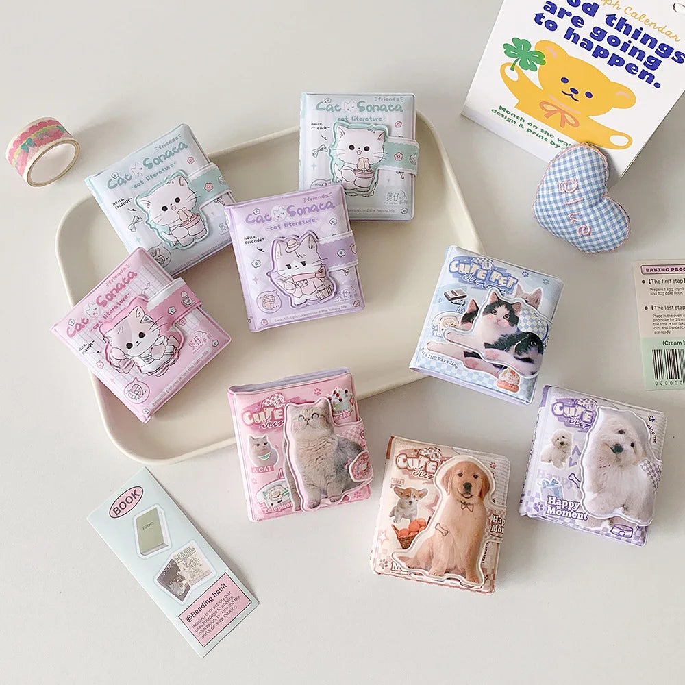 Cartoon Buckle Decompression Mini Notebook Colorful Pages Account