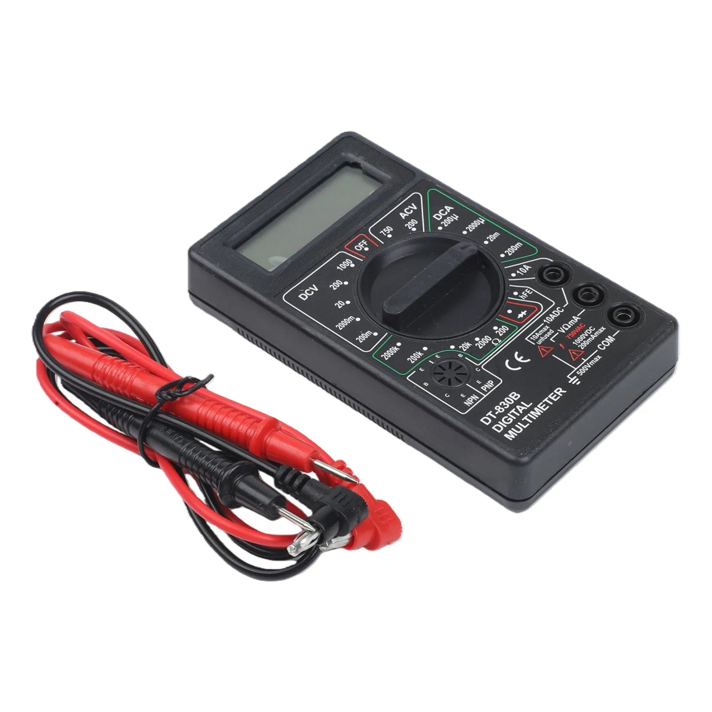 DT830B Digital Multimeter – AC/DC Voltmeter & Circuit Tester
