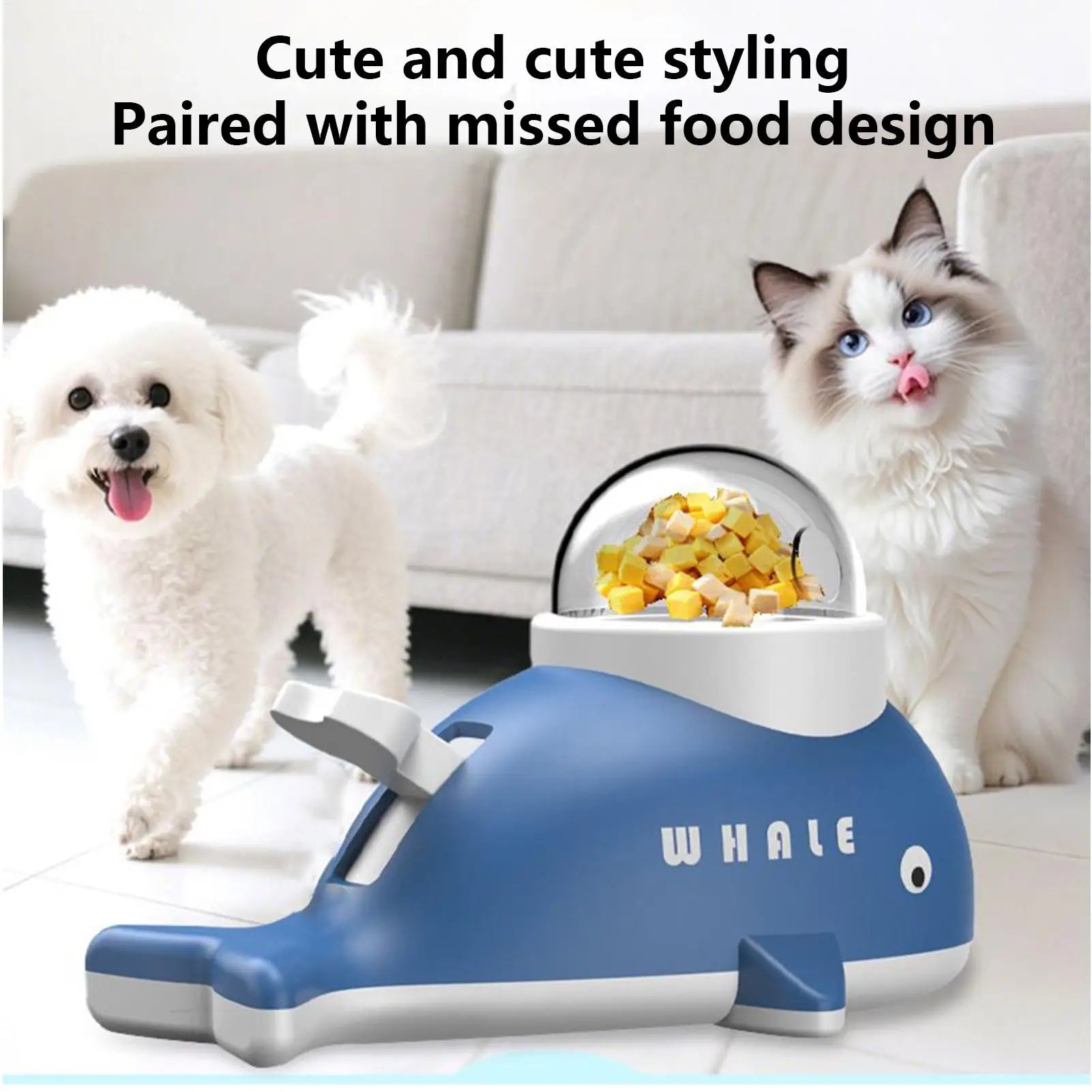 NEW Slow Feeder Dog Toy, Whale Puzzle Treat Dispenser For Mental Enrichment, Healthy Feeding & Indoor Exercise For All Dogs Peaceful Pleasures Health and Wellness