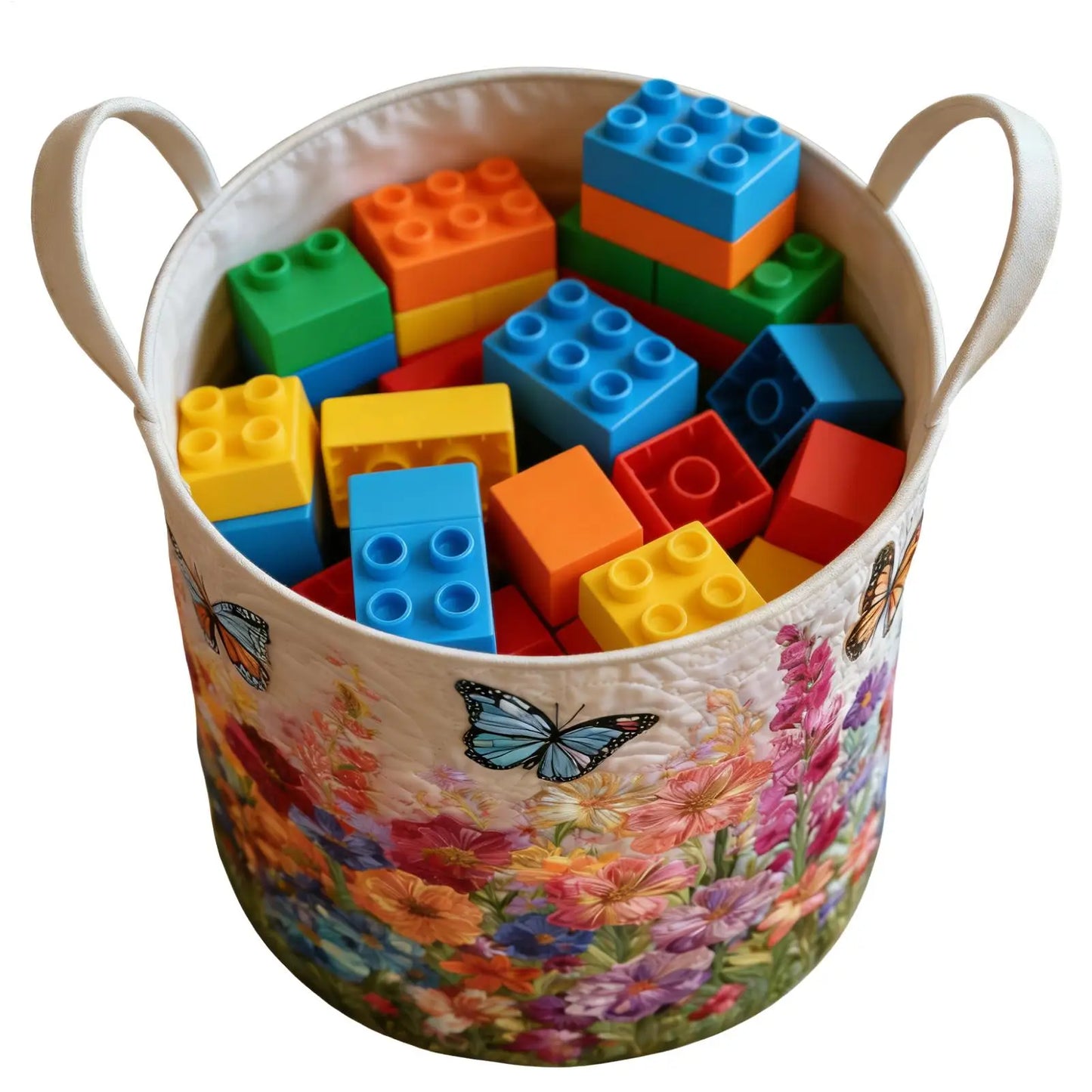 Large Foldable Fabric Storage Basket – Laundry & Toy Organizer